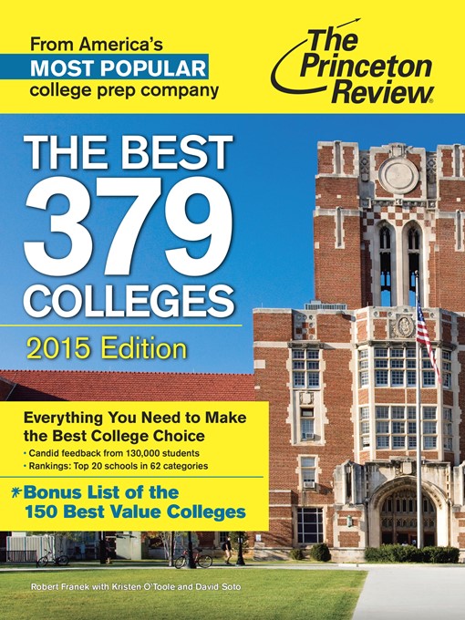 Title details for The Best 379 Colleges, 2015 Edition by Princeton Review - Available